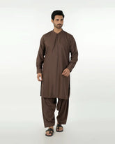 Eminent Men's Stitched Shalwar Suit - Brown, Men's Shalwar Kameez, Eminent, Chase Value
