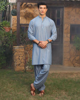 Eminent Men's Kurta Shalwar Suit - Blue, Men's Shalwar Kameez, Eminent, Chase Value