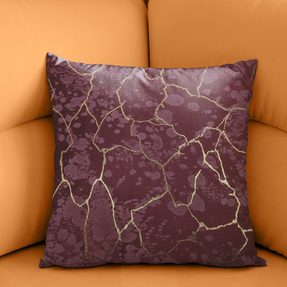 Velvet Stripes Cushion - Maroon, Cushions & Pillows, Chase Value, Chase Value