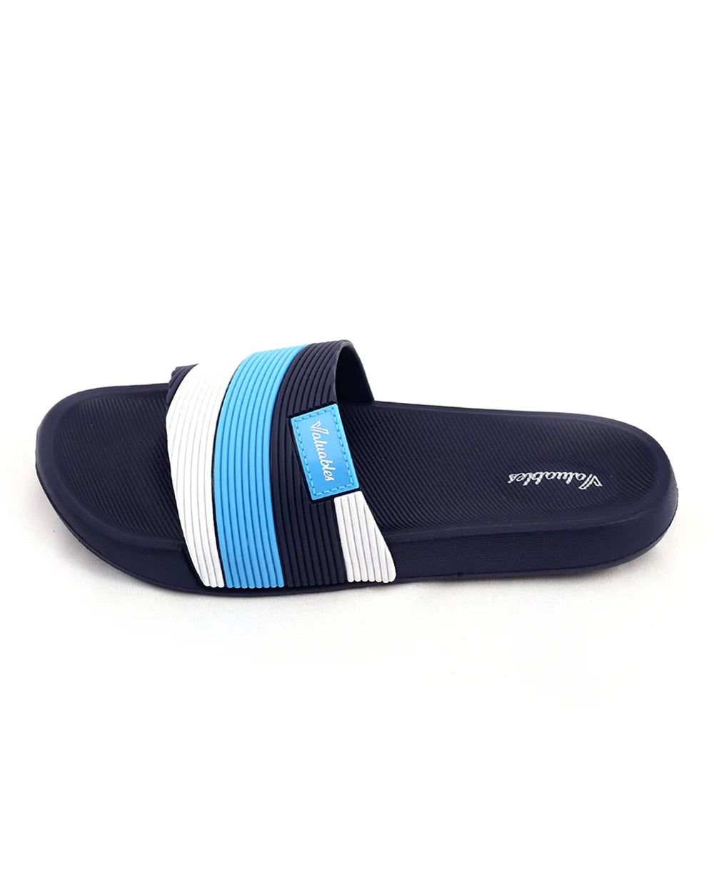Valuable Open-toe Men's Slider - Navy Blue, Men's Slippers, Chase Value, Chase Value