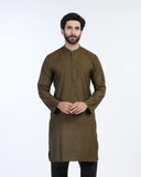 Men's Slim Fit Kurta - Tobacco, Men's Kurtas, Chase Value, Chase Value