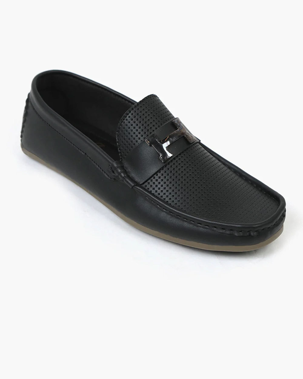 Valuable Breathable Slip-On Moccasins Loafers with Metal "H" Accent, Men's Casual Shoes, Chase Value, Chase Value