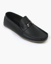 Valuable Breathable Slip-On Moccasins Loafers with Metal "H" Accent, Men's Casual Shoes, Chase Value, Chase Value