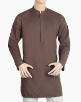 Eminent Men's Trim Fit Kurta - Dark Brown, Men's Kurtas, Eminent, Chase Value