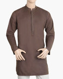 Eminent Men's Trim Fit Kurta - Dark Brown, Men's Kurtas, Eminent, Chase Value