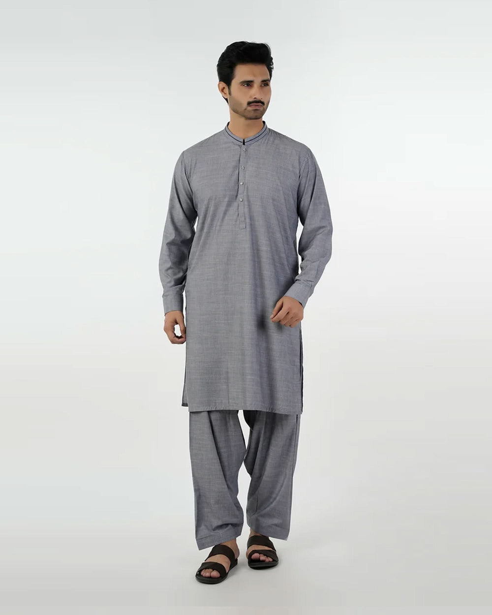 Eminent Men's Kurta Shalwar Suit - Grey, Men's Shalwar Kameez, Eminent, Chase Value
