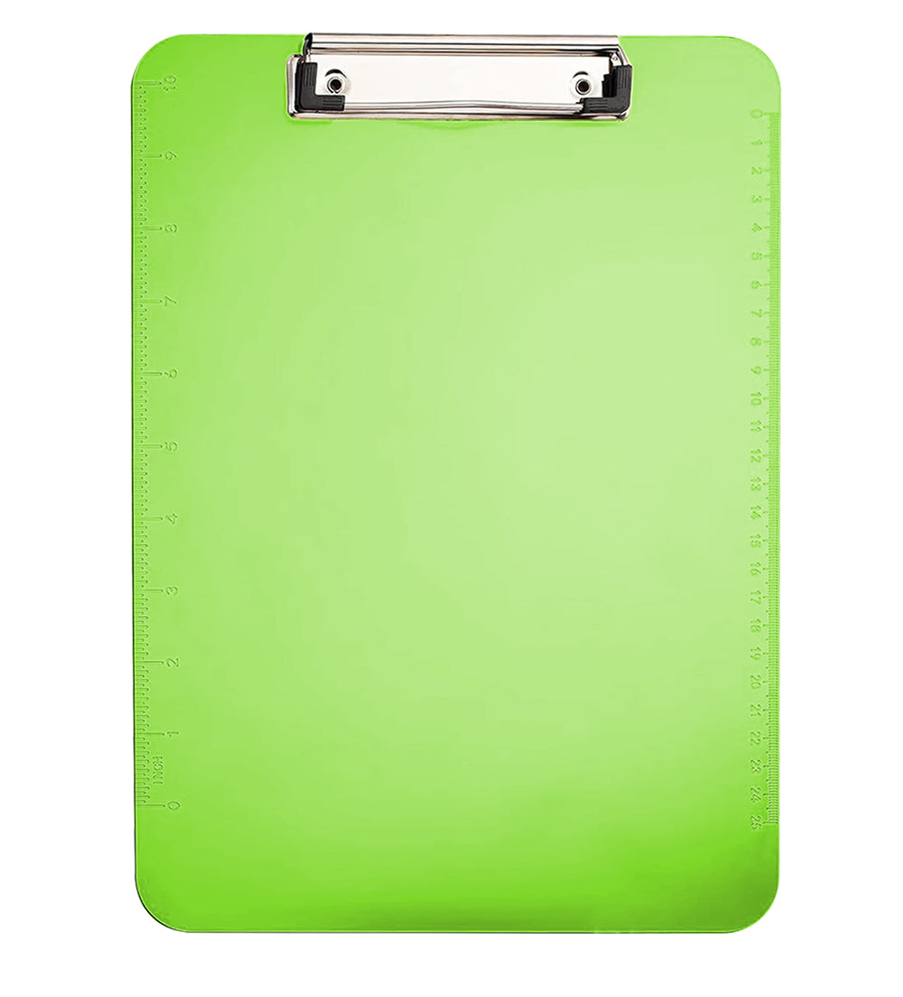 Clip Board Transparent Large - Green, Writing Boards & Slates, Chase Value, Chase Value