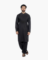 Valuable Men's Plain Shalwar Suit - Black