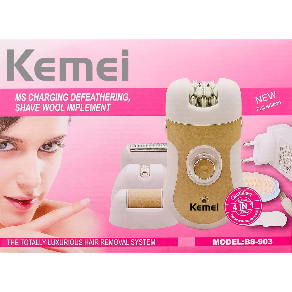 Kemei Lady Epilator 4IN1 KM-903, Shaver & Trimmers, Kemei, Chase Value