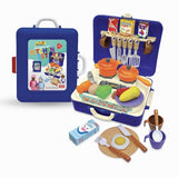 Mini Master Chef Kitchen Set - Royal Blue, Kids Cosmetic & Kitchen Sets, Chase Value, Chase Value