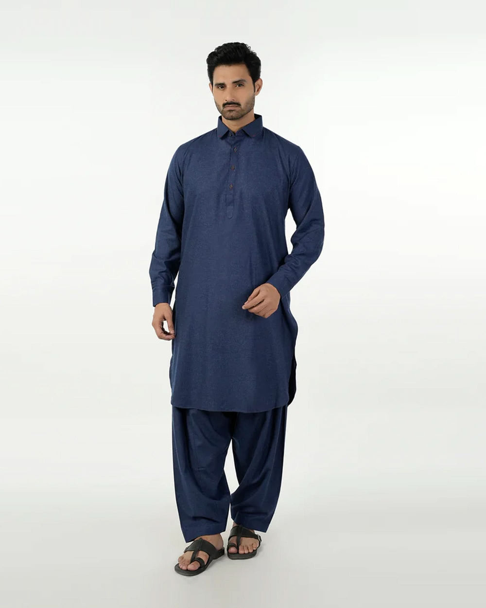 Eminent Trim Fit Shalwar Kameez - Ink Blue, Men's Shalwar Kameez, Eminent, Chase Value