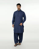 Eminent Trim Fit Shalwar Kameez - Ink Blue, Men's Shalwar Kameez, Eminent, Chase Value