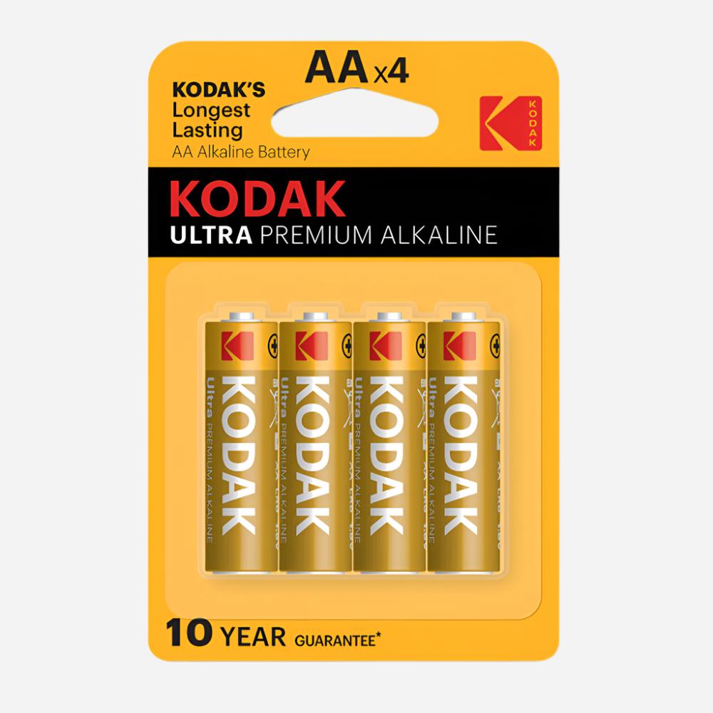 Kodak Ultra AAx4 (4p Card) Batteries - Multi Color, Charging Accessories, Kodak, Chase Value