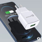 Space Wc-100 Single Port Usb Wall Charger, Mobile Charger, Space, Chase Value