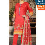 Valuable Cotton Digital Unstitched 3Pcs Suit - 10, Women, 3Pcs Shalwar Suit, Chase Value, Chase Value