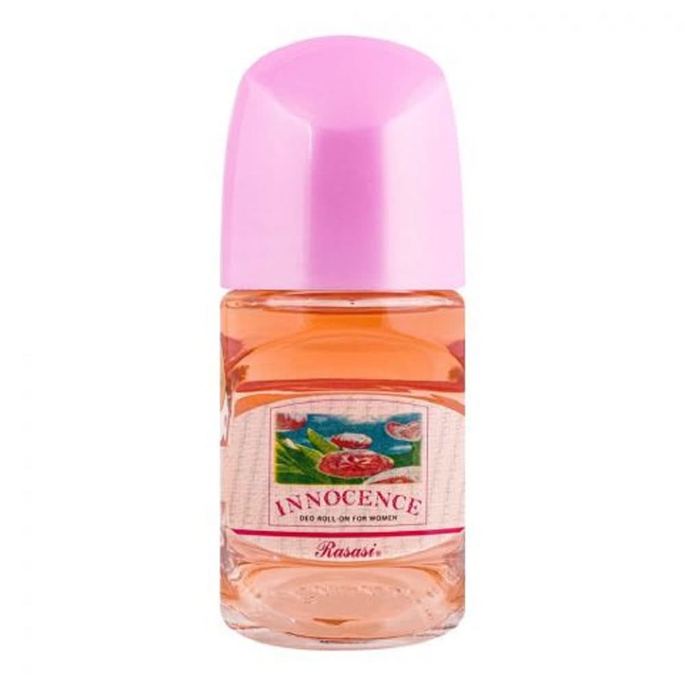 Rasasi Innocence Deo Roll On For Women 50ml, Body Roll On & Sticks, Rasasi, Chase Value