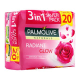 Palmolive Naturals Glow Soap, 3-In-One Pack, 3X145g, Soaps, Palmolive, Chase Value