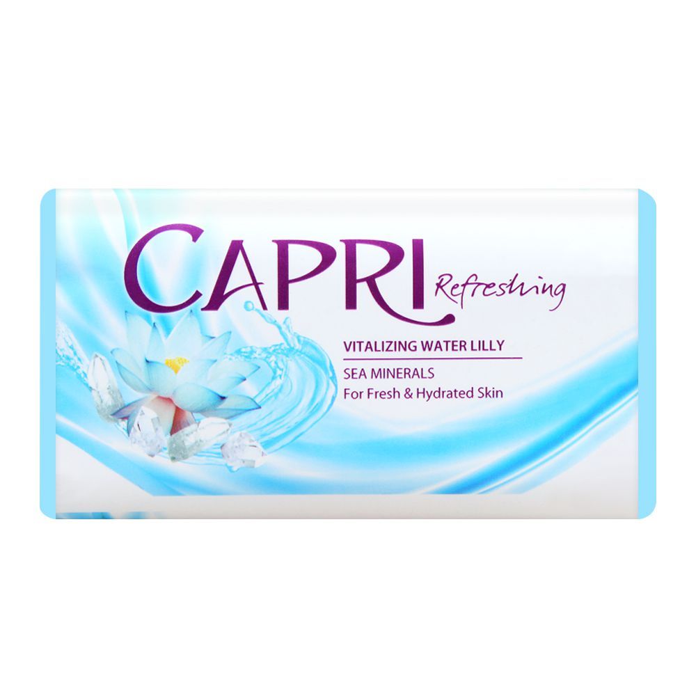 Capri Refreshing Vitalizing Water Lily Soap, Blue, 140g, Soaps, Capri, Chase Value