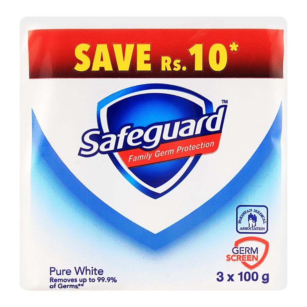 Safeguard Soap White 100gm 3-Pack, Soaps, Safeguard, Chase Value