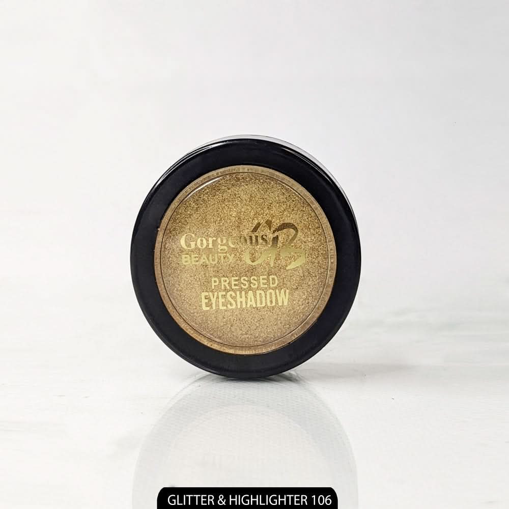 Gorgeous Beauty Pressed Eye Shadow Highlighter & Glitter - 106, Eyeshadow, Gorgeous Beauty, Chase Value