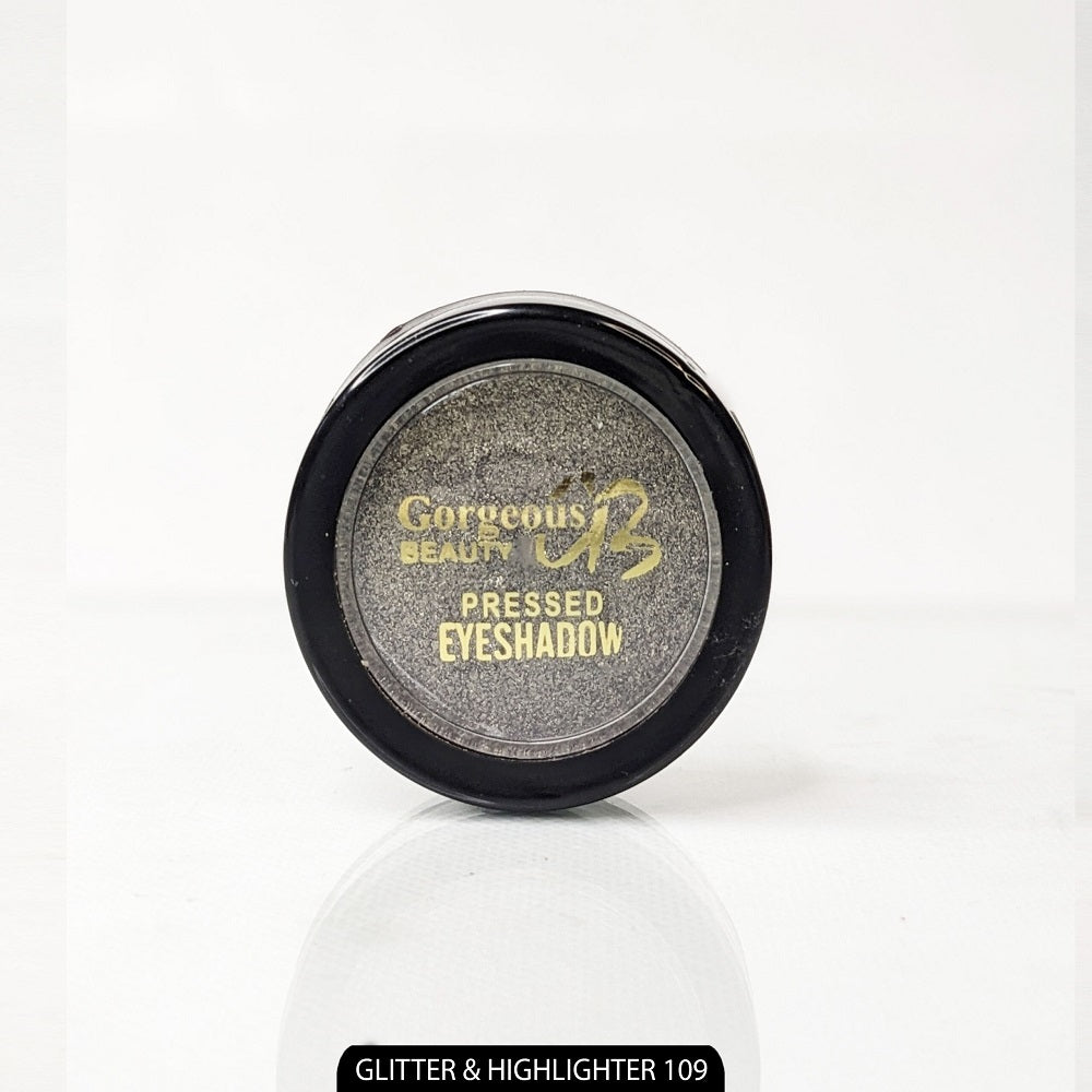 Gorgeous Beauty Pressed Eye Shadow Highlighter & Glitter - 109, Eyeshadow, Gorgeous Beauty, Chase Value