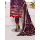 Needle Wonder By Dr. Haris Printed & Embroidered Lawn Unstitched 3Pcs Suit - 7, Women, 3Pcs Shalwar Suit, MI Creation, Chase Value