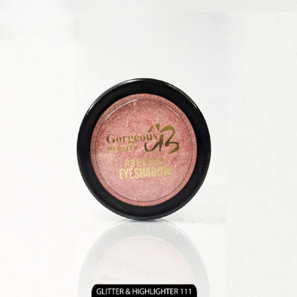 Gorgeous Beauty Pressed Eye Shadow Highlighter & Glitter - 111, Eyeshadow, Gorgeous Beauty, Chase Value