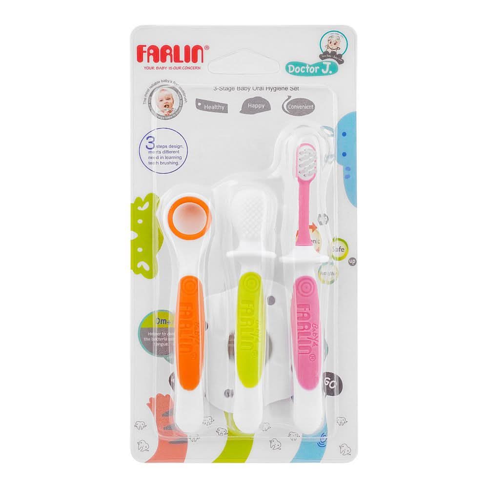 Farlin Doctor J. 3 Stage Baby Oral Hydiene Set, BDT-005-E, Feeding Supplies, Farlin, Chase Value