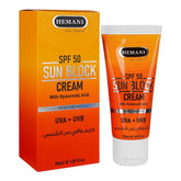 Hemani Sun Block Cream Spf 50, 50Ml, Sunscreens, Hemani, Chase Value
