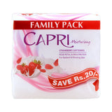 Capri Moisturising Strawberry Softeners Soap, Saving Pack 3x140g, Soaps, Capri, Chase Value