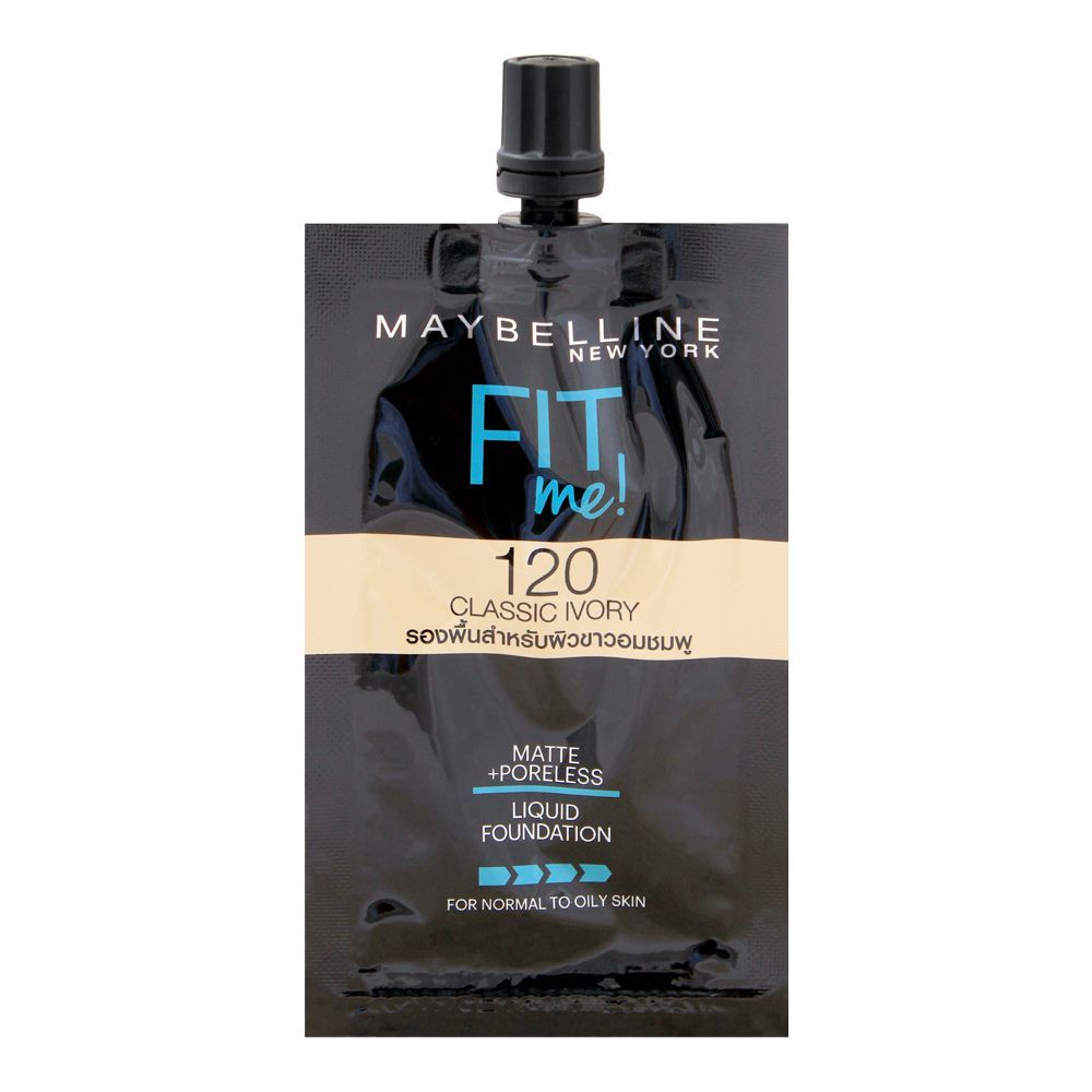 Maybelline - Fit Me Liquid Foundation 5Ml - 120 Classic Ivory, Foundation, Maybelline, Chase Value