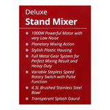 West Point Deluxe Stand Mixer, 4.3L, 1000W, WF-4616, Juicer Blender & Mixer, Westpoint, Chase Value