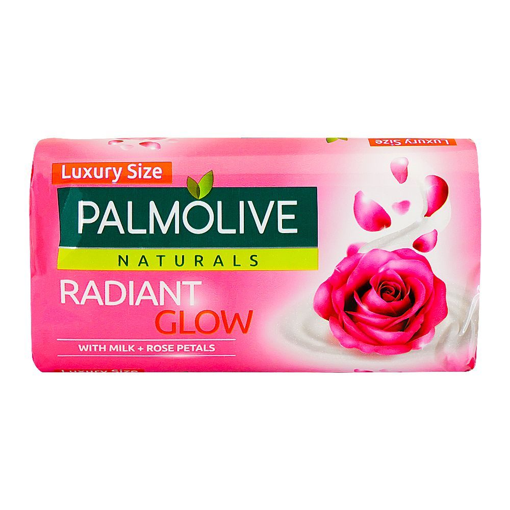 Palmolive Naturals Radiant Glow Milk & Rose Soap, 165g, Soaps, Palmolive, Chase Value