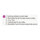 Mastela Soothing Vibrations Baby Bouncer, 6719, Carrier Strollers & Furniture, Mastela, Chase Value