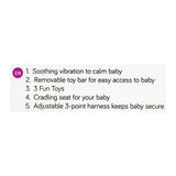 Mastela Soothing Vibrations Baby Bouncer, 6719, Carrier Strollers & Furniture, Mastela, Chase Value