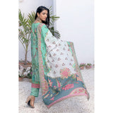 Janan Printed Lawn Embroidered Suit 3Pcs with Cut Work Dupatta - 6, Women, 3Pcs Shalwar Suit, Zesh Textile, Chase Value