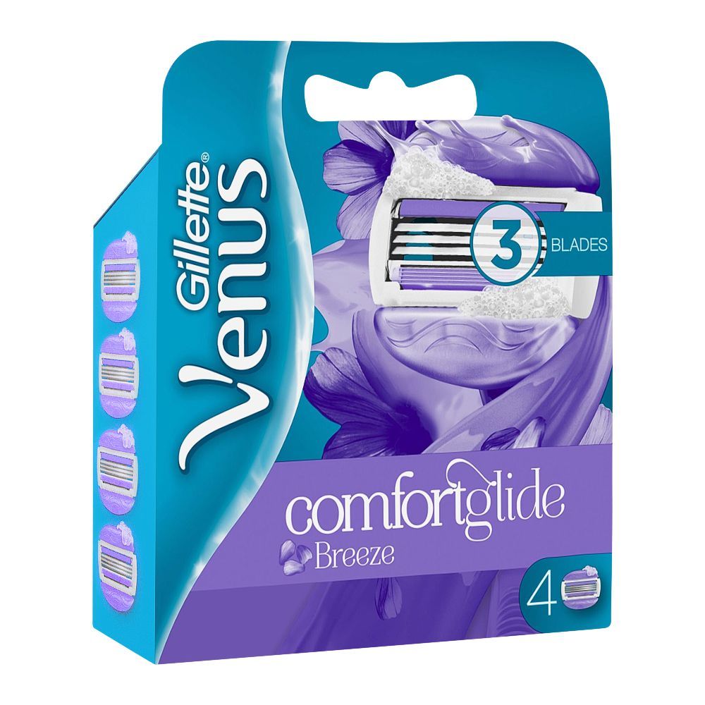 Gillette Venus Comfort Glide Breeze Cartridges, 4-Pack, After Shaves, Gillette, Chase Value