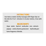 Derma Shine Gently Exfoliating Apricot Whitening Scrub, For All Skin Types, 200g, Scrubs, Derma Shine, Chase Value