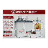 West Point Deluxe Juicer Blender Dry Mil, 750W, WF-8813, Juicer Blender & Mixer, West Point, Chase Value