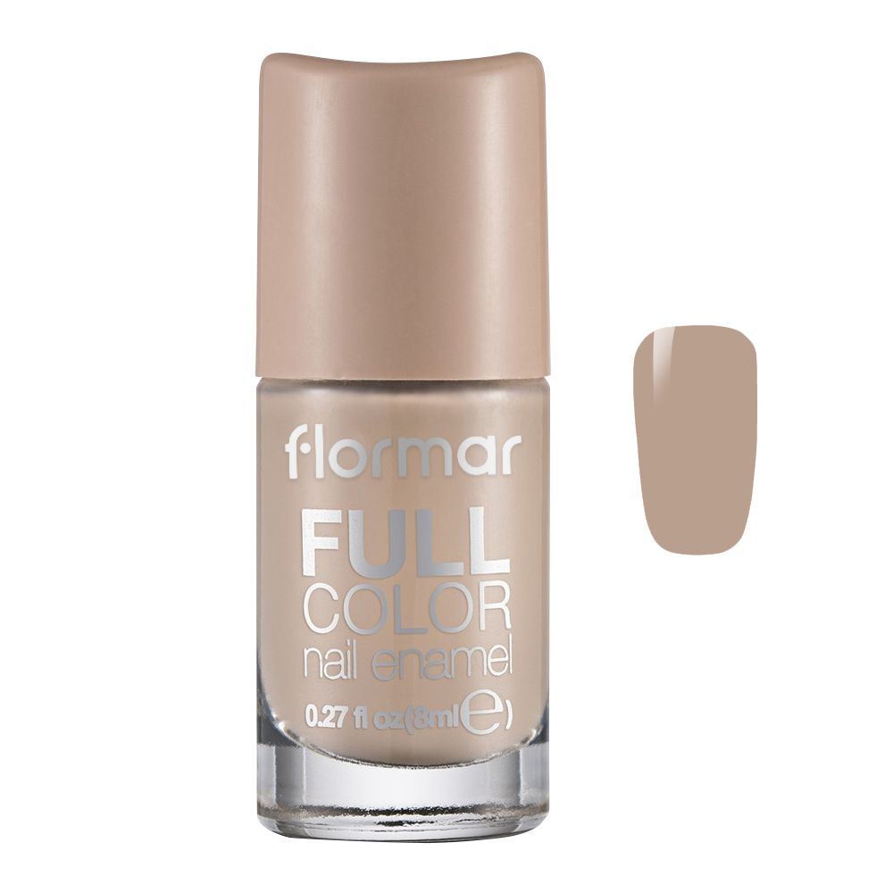 Flormar Full Color Nail Enamel, FC06 Go Nude, 8ml, Nails, Flormar, Chase Value