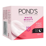 Pond's White Beauty Skin Perfecting Super Night Cream, Dewy, 50g, Creams & Lotions, Pond's, Chase Value