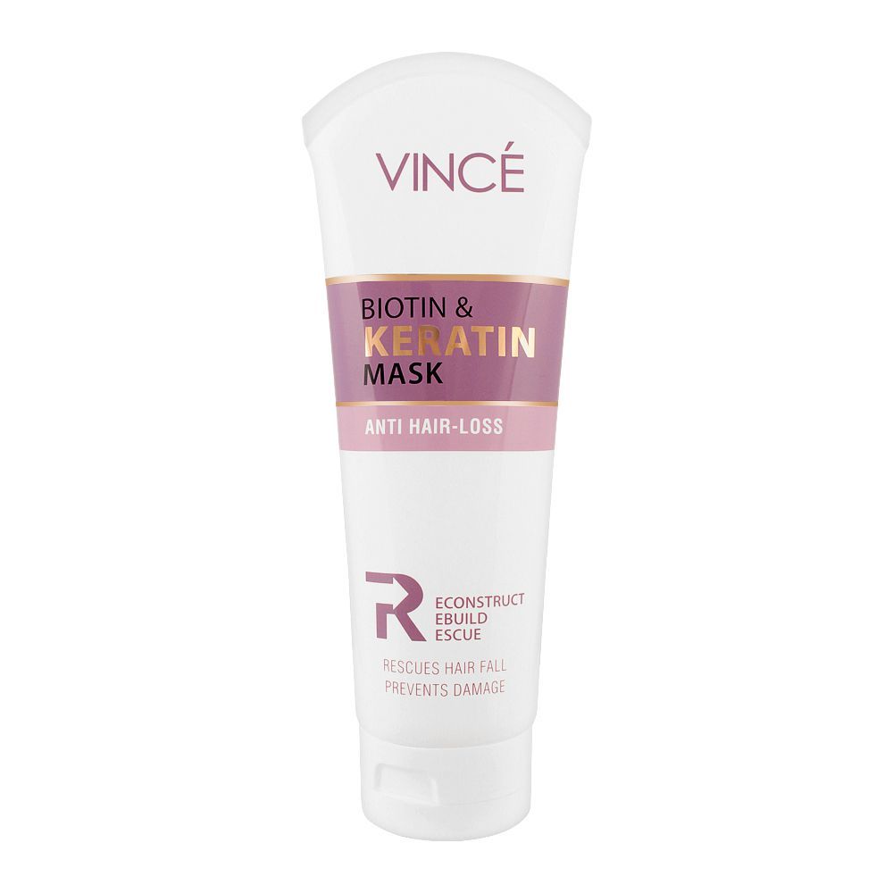 Vince Biotin & Keratin Anti Hair Loss Mask, 200ml, Shampoo & Conditioner, Vince, Chase Value