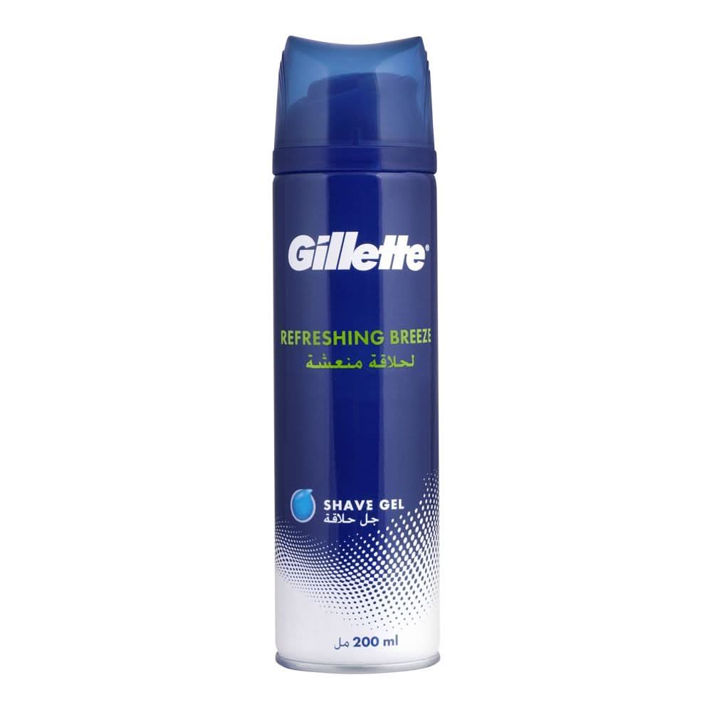 Gillette Refreshing Breeze Shave Gel, 200ml, After Shaves, Gillette, Chase Value
