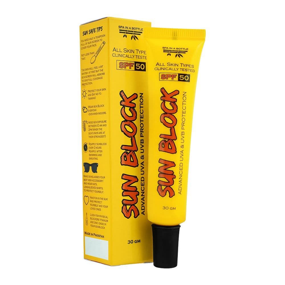 Spa In Sun Block SPF 50 30g, Sunscreens, Chase Value, Chase Value
