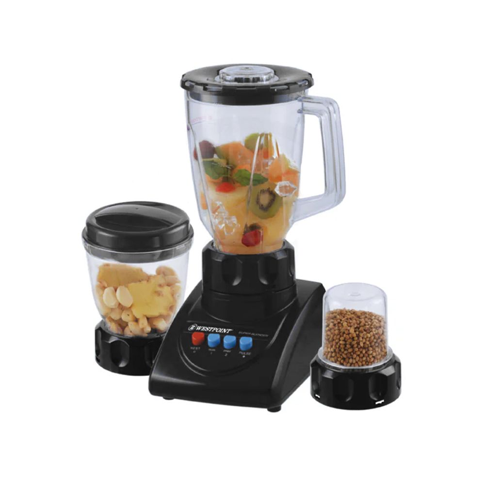 WestPoint Deluxe 3-In-1 Juicer/Blender/Dry Mil, 350W, WF-7381, Juicer Blender & Mixer, Westpoint, Chase Value
