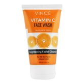 Vince Vitamin C Sulfate-Free Brightening Facial Cleanser Face Wash, For All Skin Types, 120ml, Face Washes, Vince, Chase Value