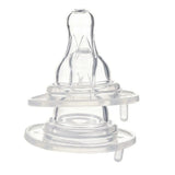 Farlin Crystal Clear Anti-Colic Wide Neck Silicone Nipple Set, 3m+ 2-Pack, AC-22005-M, Infants Accessories, Farlin, Chase Value