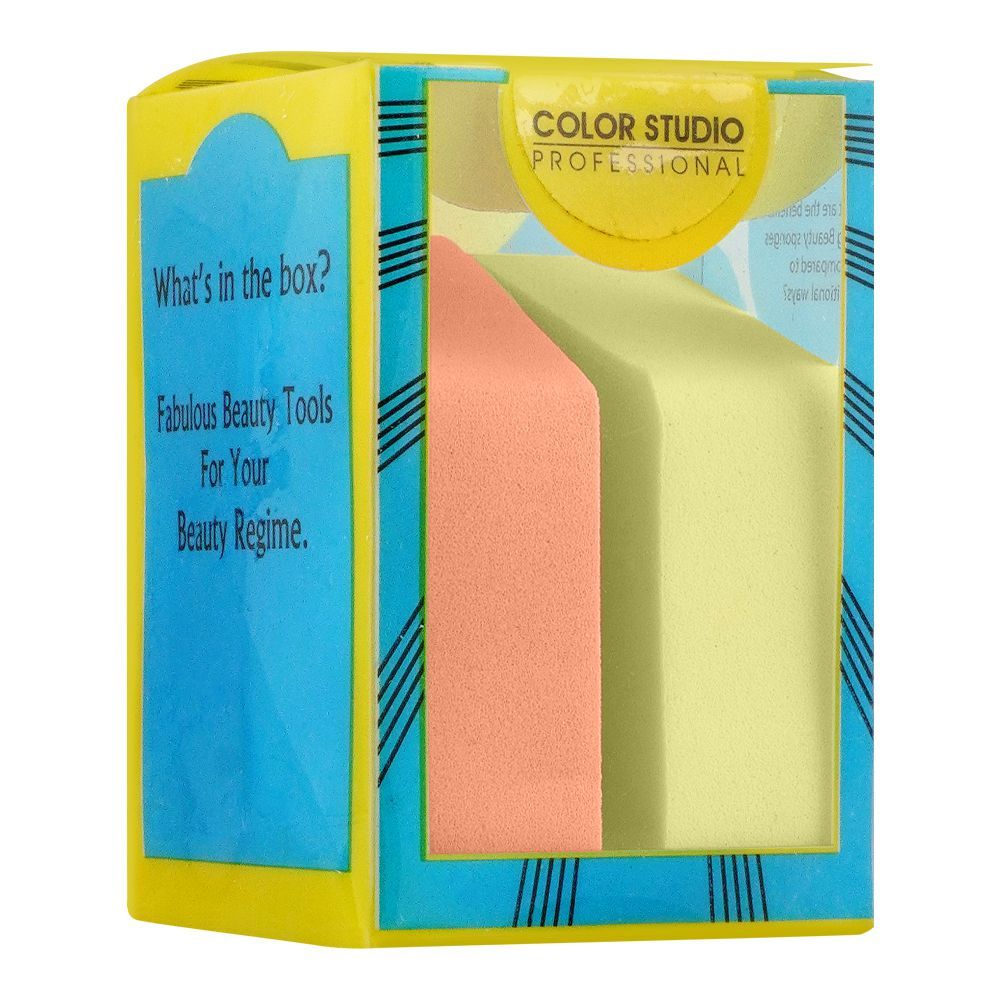 Color Studio Beauty Sponge Round & Square Multi, Pack of 2, Brushes & Applicators, Color Studio, Chase Value