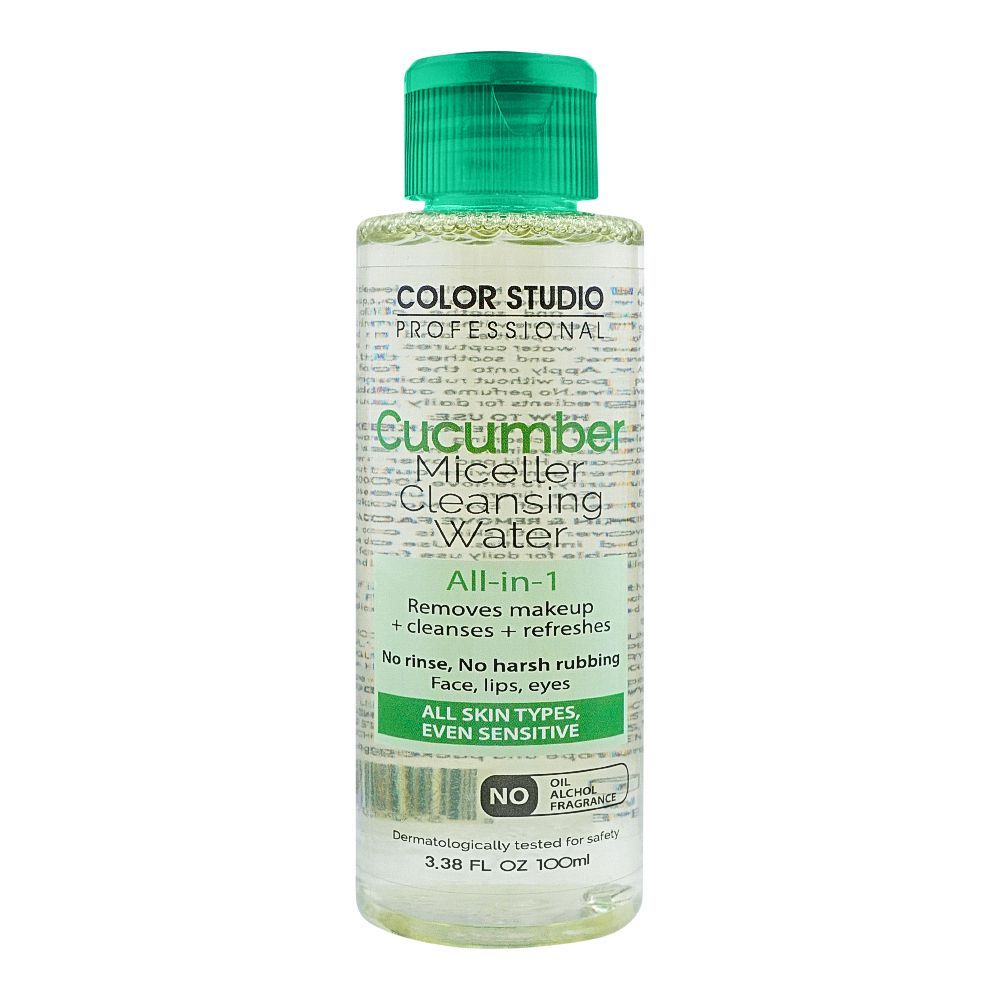 Color Studio Cucumber All-In-1 Miceller Cleansing Water - 100ml, Skin Treatments, Color Studio, Chase Value