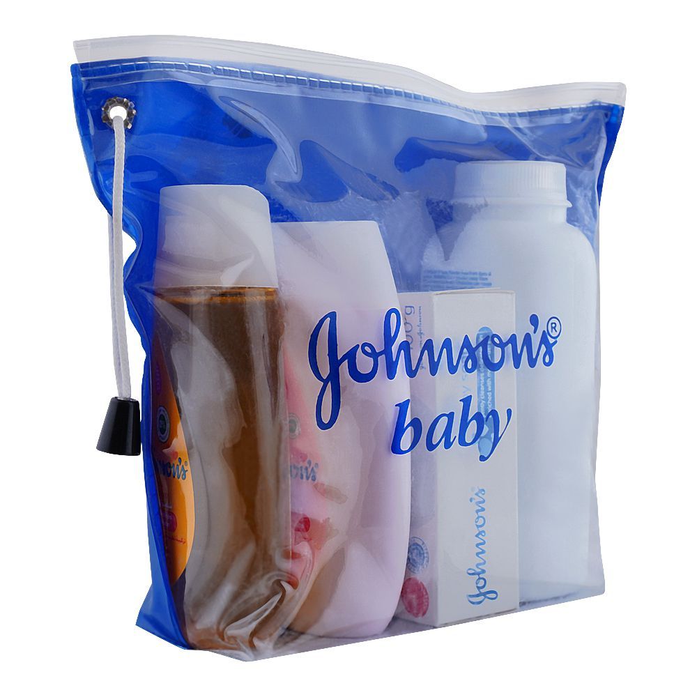 Johnson'S Baby Essentials Kit Shampoo + Powder + Soap + Lotion, 4-Pack, Baby Care, Johnson's, Chase Value